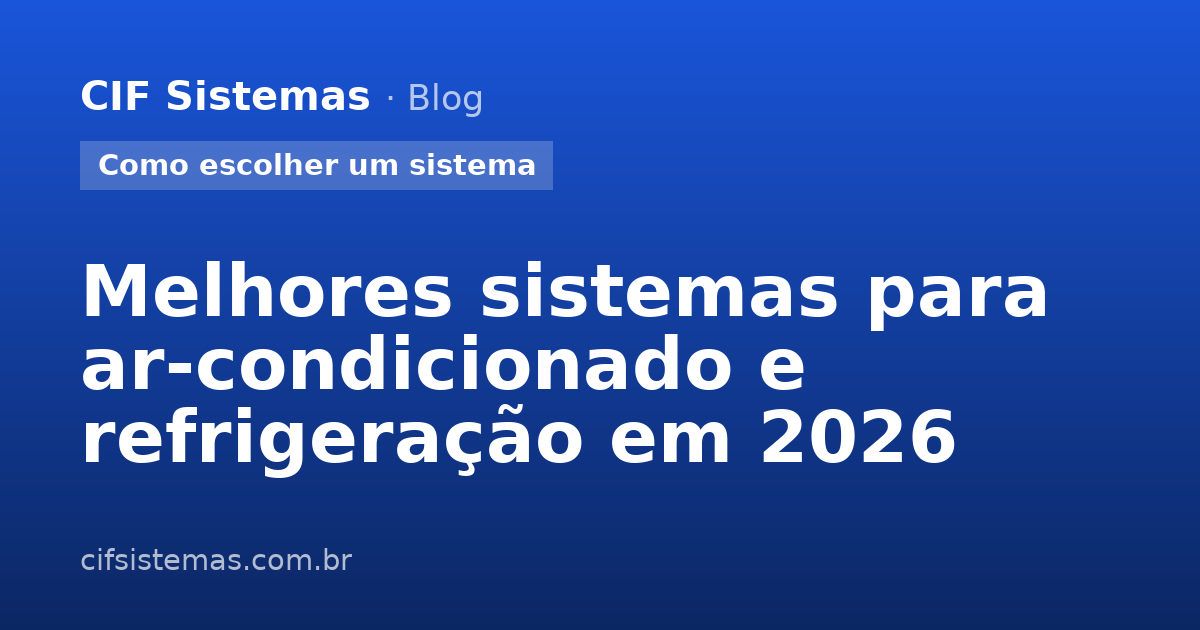 Melhores sistemas para ar-condicionado e refrigeração em 2026
